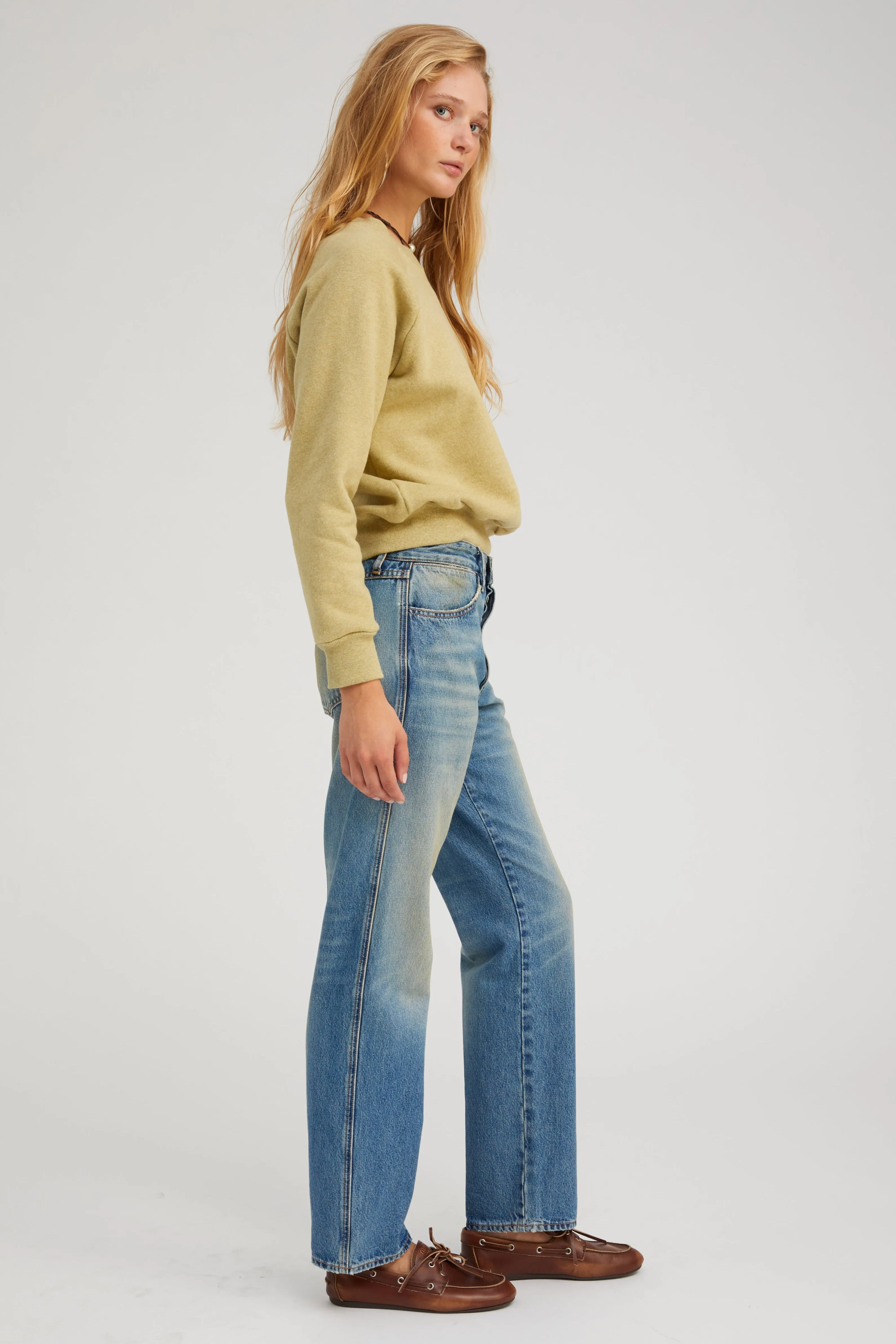 Melange Shrunken Raglan Sweatshirt sold by SPRWMN product image thumbnail 3