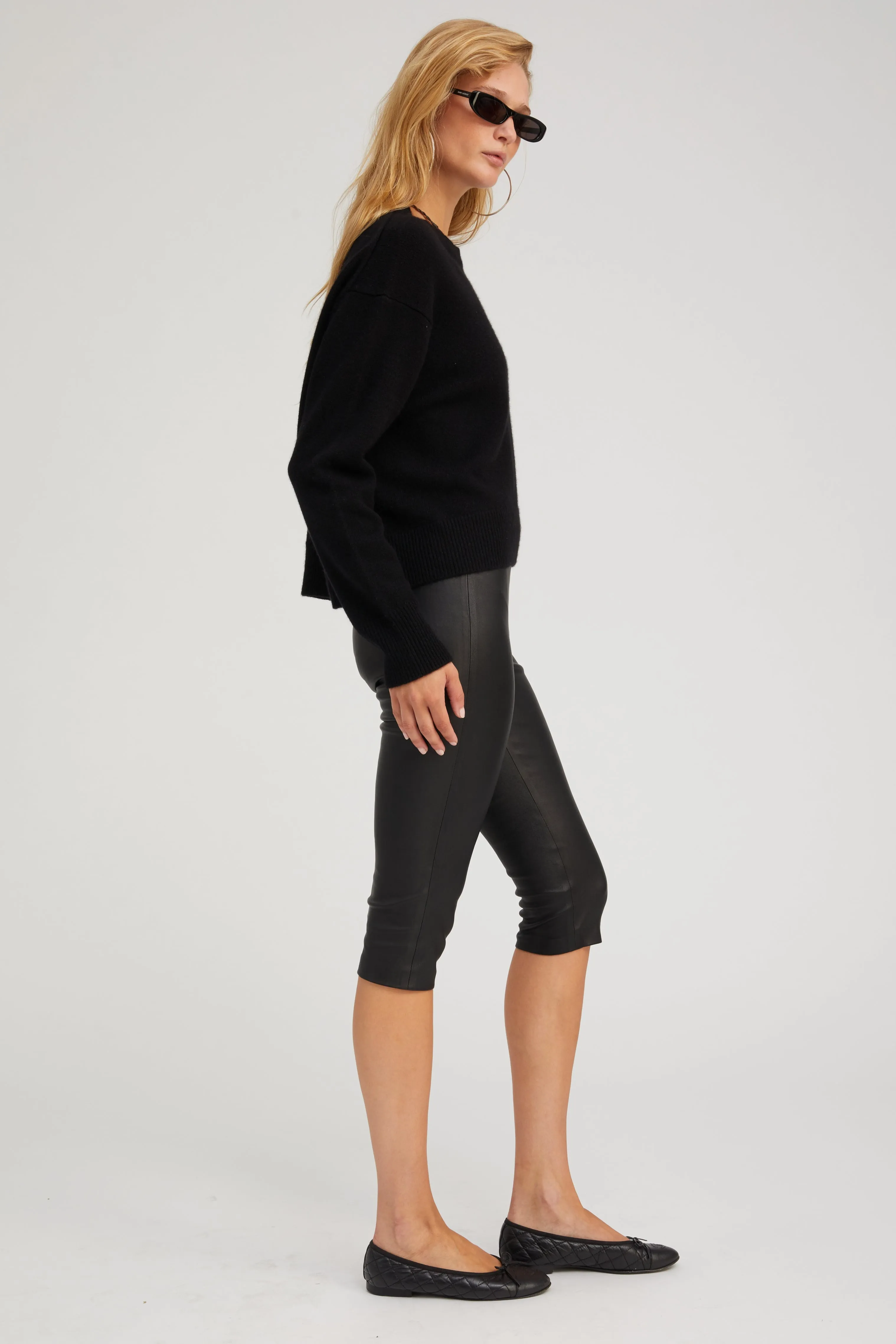 Black Cashmere Boxy Sweater sold by SPRWMN product image thumbnail 3
