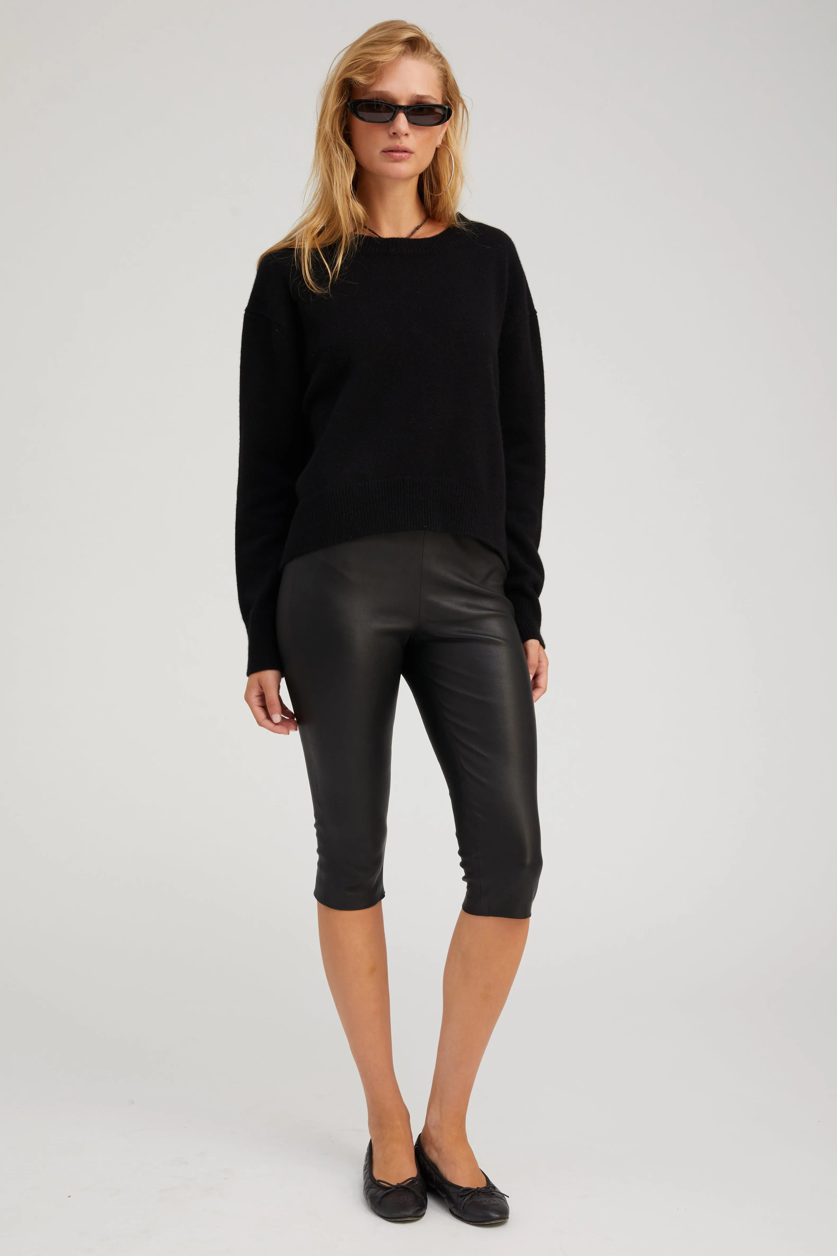 Black Cashmere Boxy Sweater sold by SPRWMN product image thumbnail 2