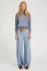 Steel Blue Cashmere Raglan Sweater sold by SPRWMN
