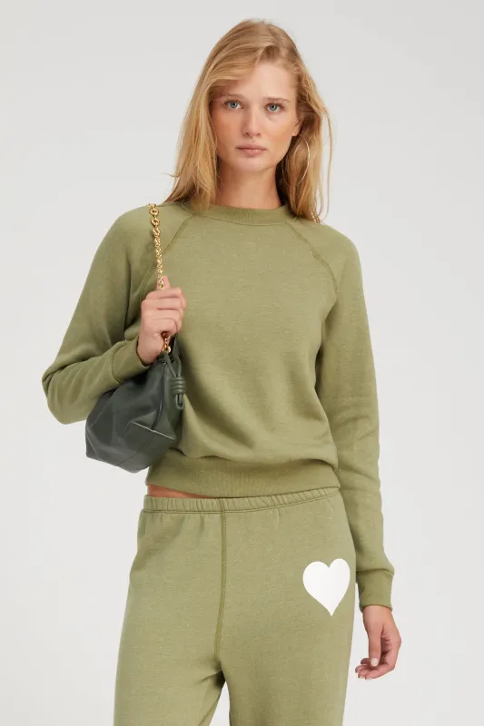 Basil Shrunken Raglan Sweatshirt sold by SPRWMN