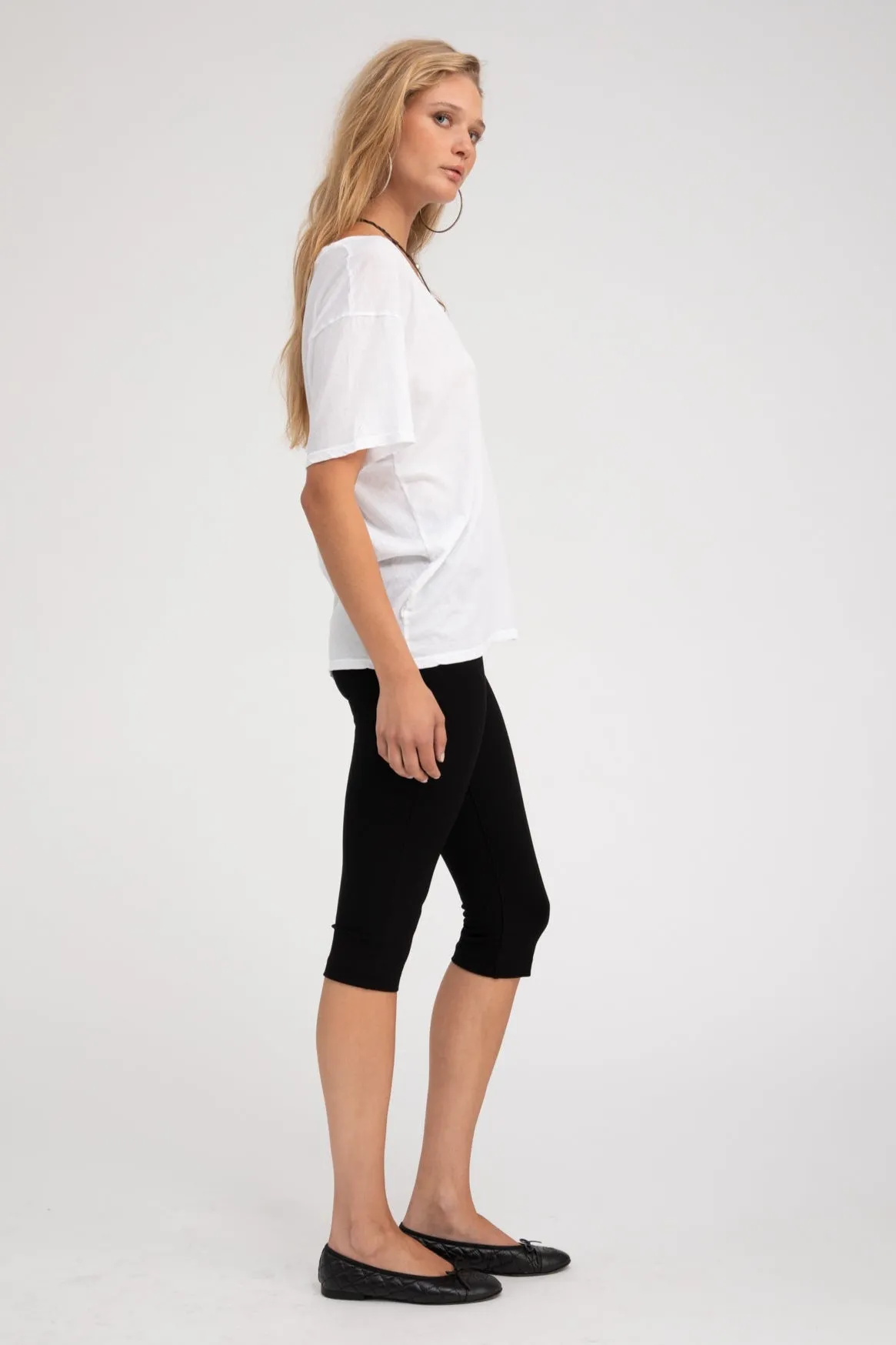 Cotton V-Neck Tee sold by SPRWMN product image thumbnail 2