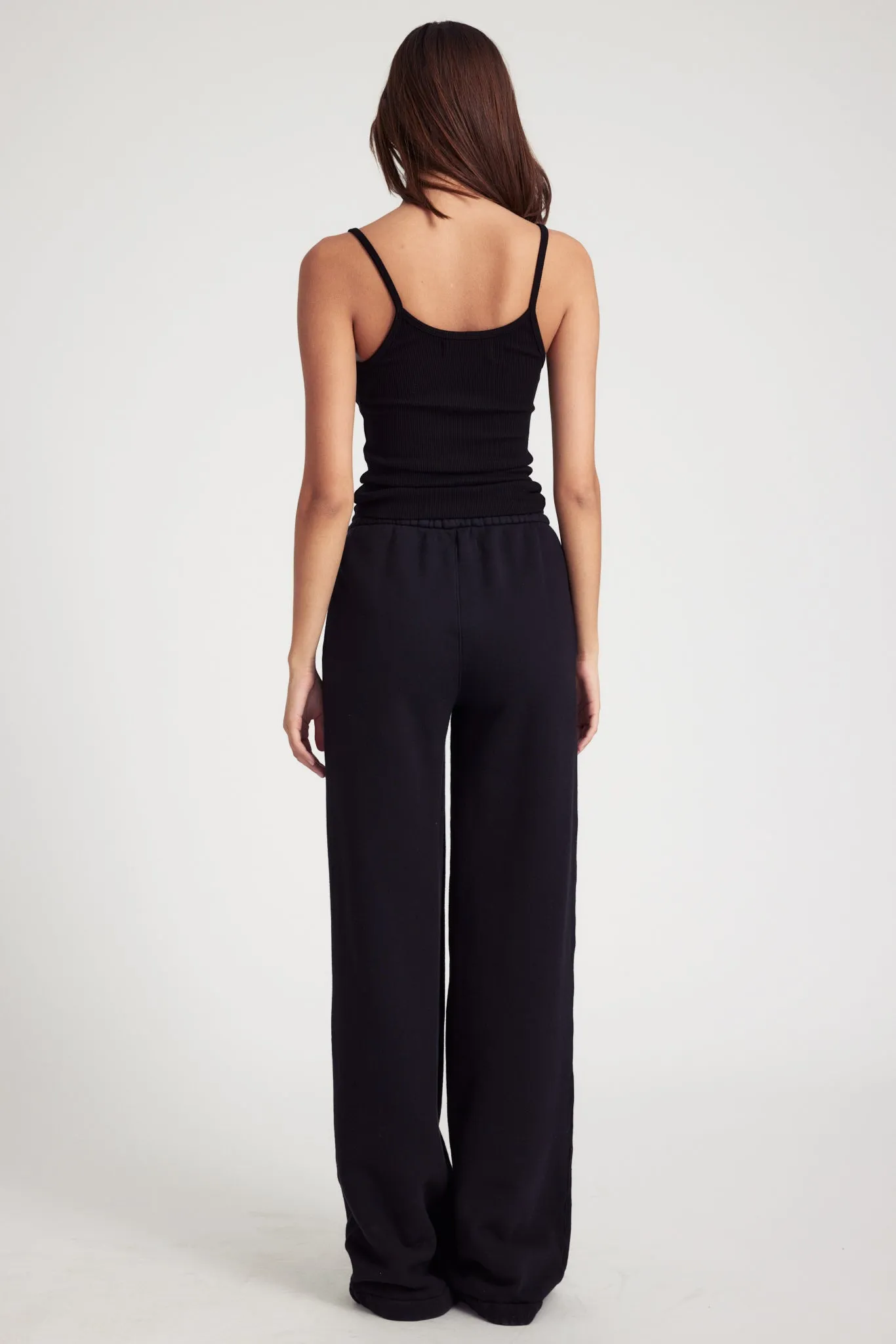 Black Rib V-Neck Tank sold by SPRWMN product image thumbnail 4