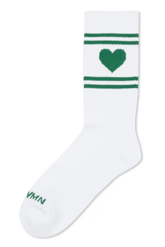 Green Heart Les Chaussettes sold by SPRWMN