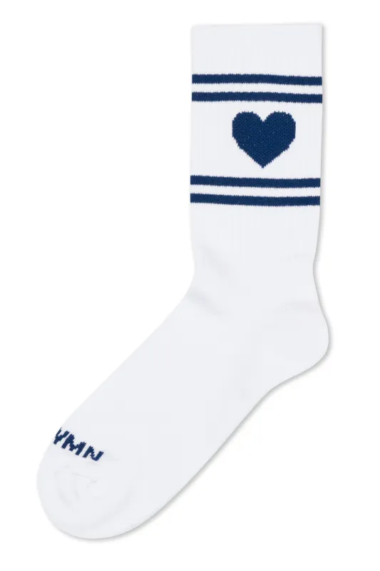 Navy Heart Les Chaussettes sold by SPRWMN