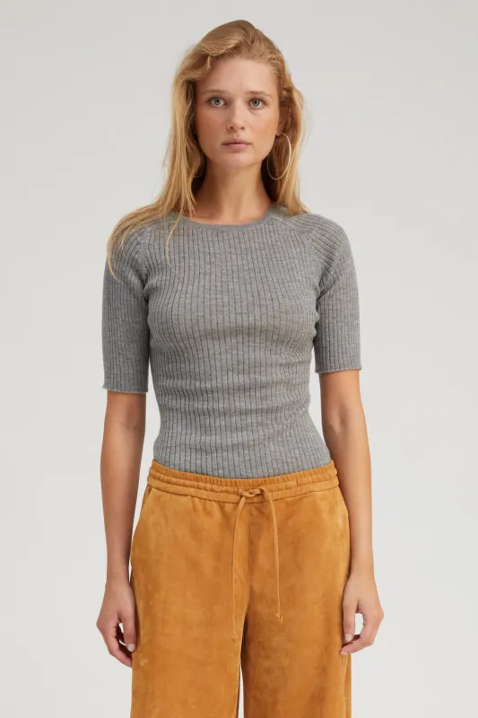 Thunder Cashmere Mid Sleeve Crewneck sold by SPRWMN