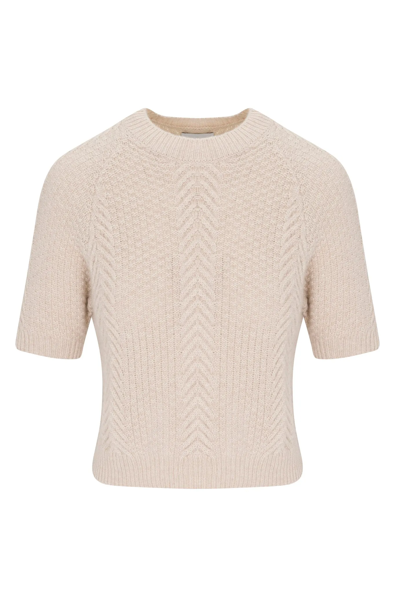 Oat Cashmere Cable Knit Raglan Sweater PR sold by SPRWMN product image thumbnail 5