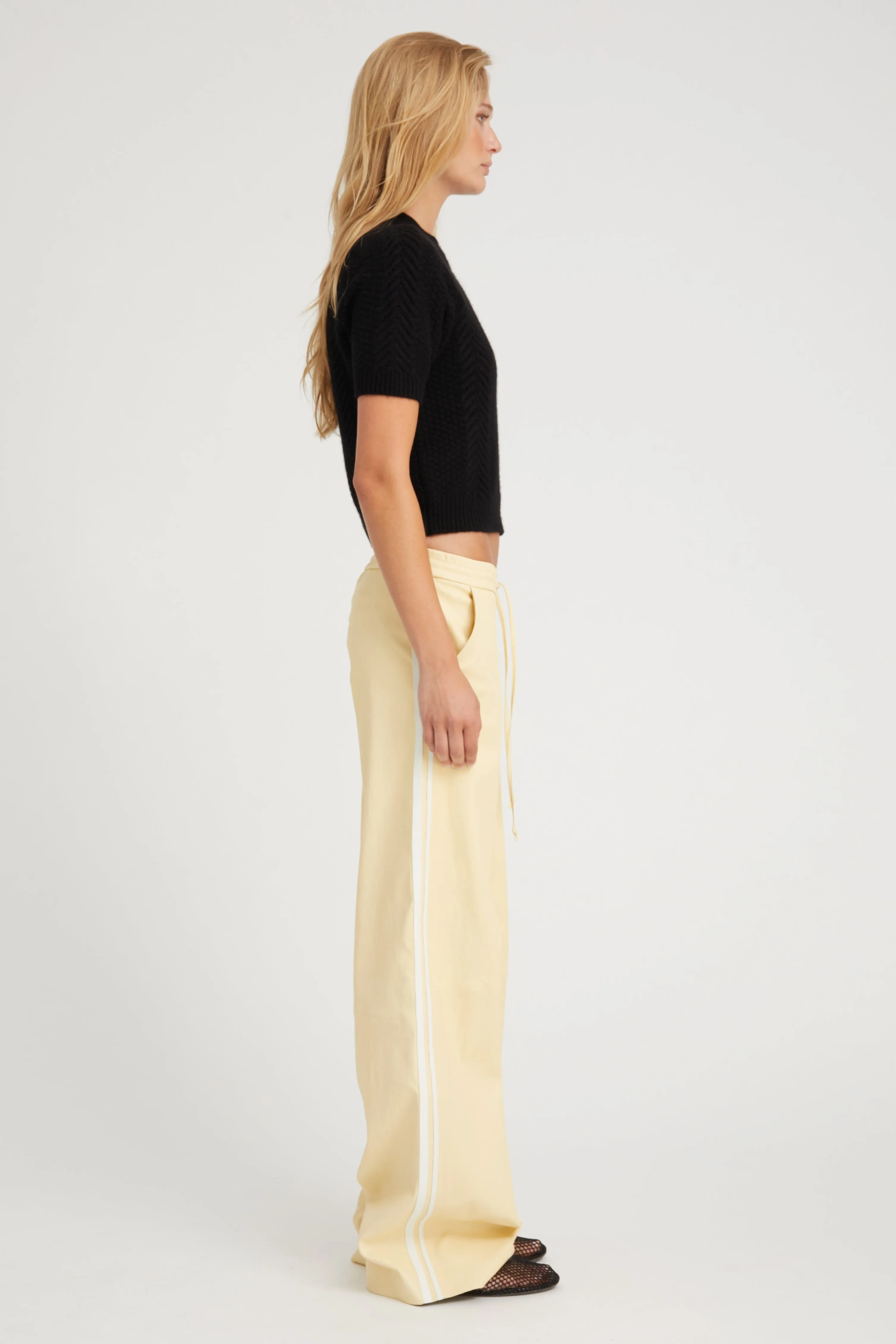Black Cashmere Cable Knit Raglan Sweater PR sold by SPRWMN product image thumbnail 3