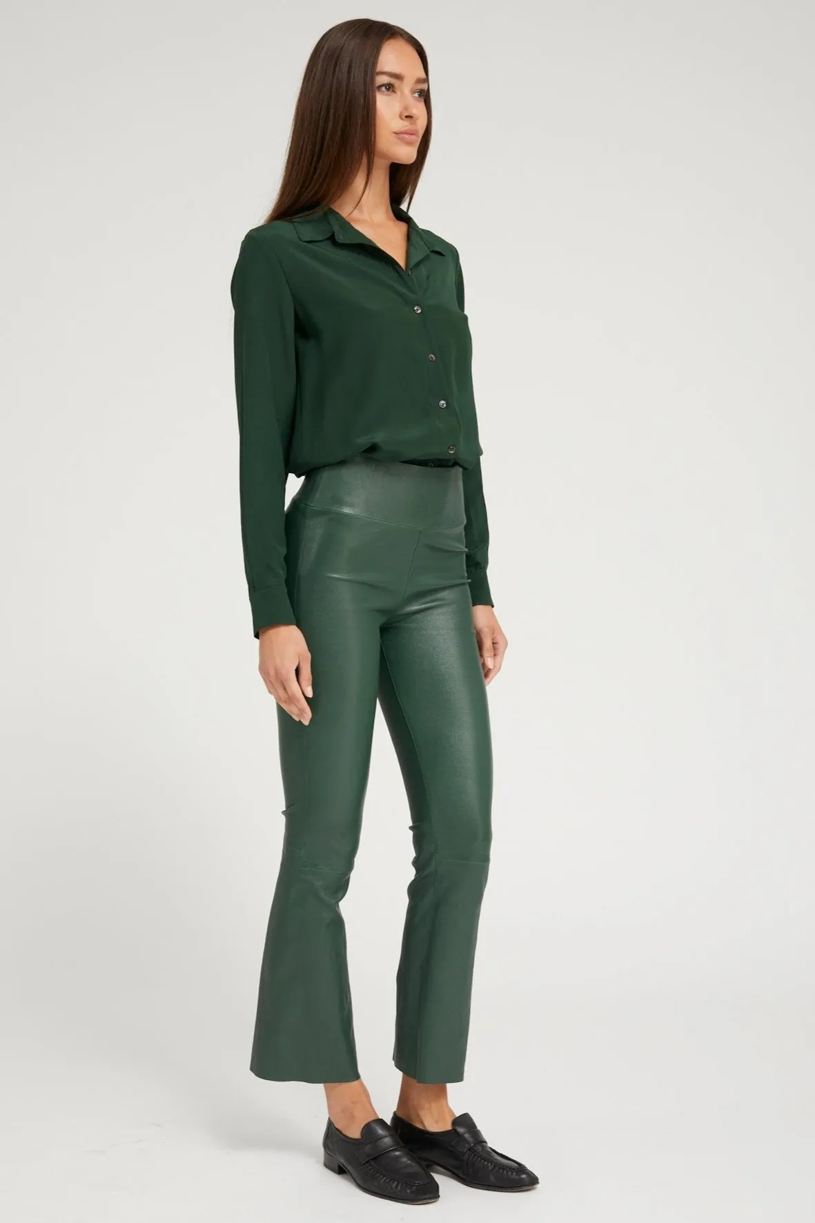 Ivy Silk Fitted Button Down PR sold by SPRWMN product image thumbnail 3