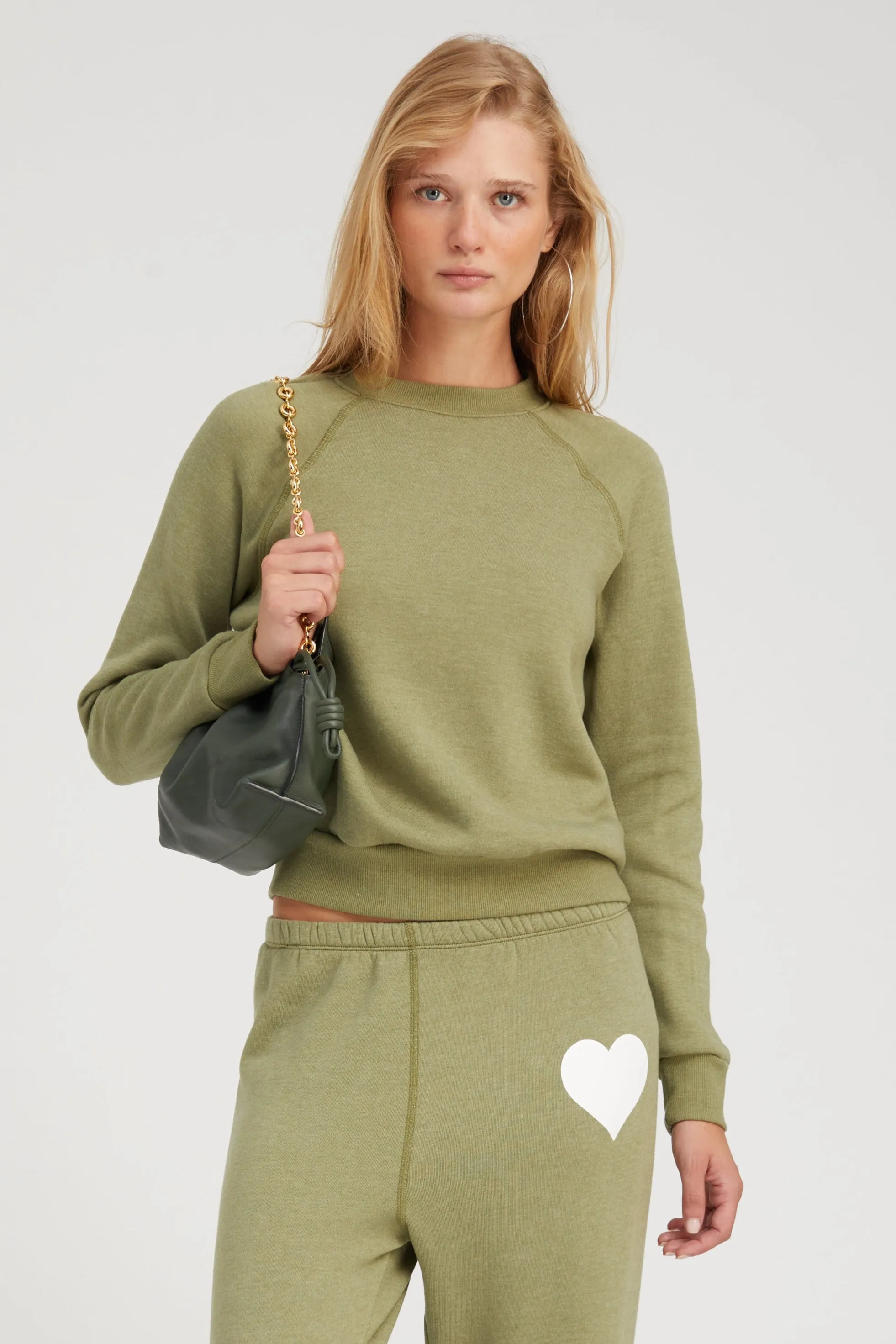 Basil Shrunken Raglan Sweatshirt PR sold by SPRWMN