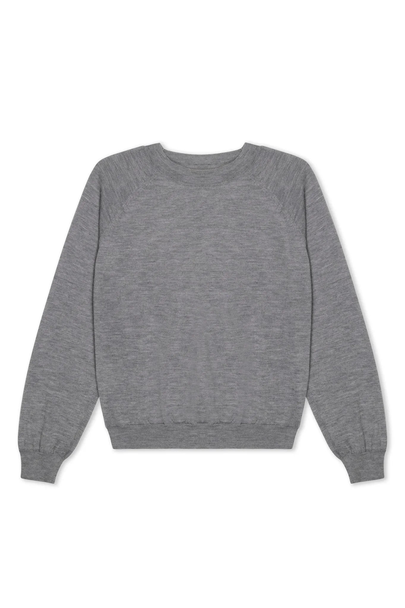 Grey Cashmere Long Sleeve Raglan Sweater PR sold by SPRWMN product image thumbnail 5