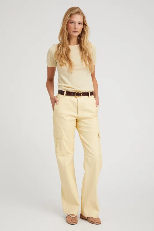 Butter Leather Cargo Trousers sold by SPRWMN