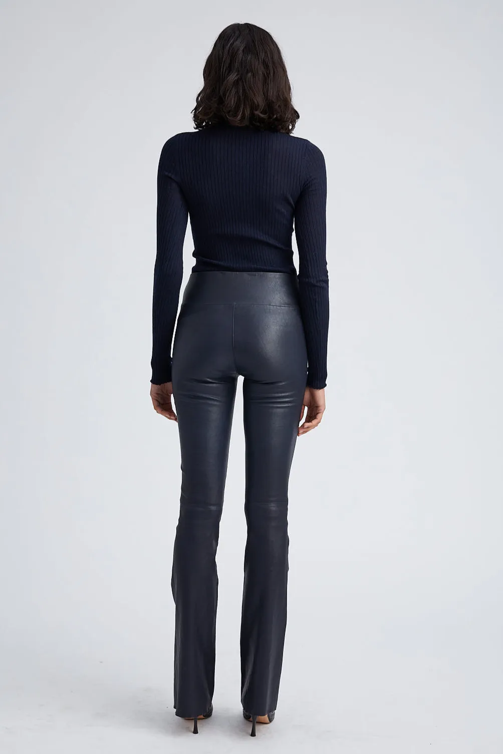 Midnight Leather Micro Flare sold by SPRWMN product image thumbnail 4