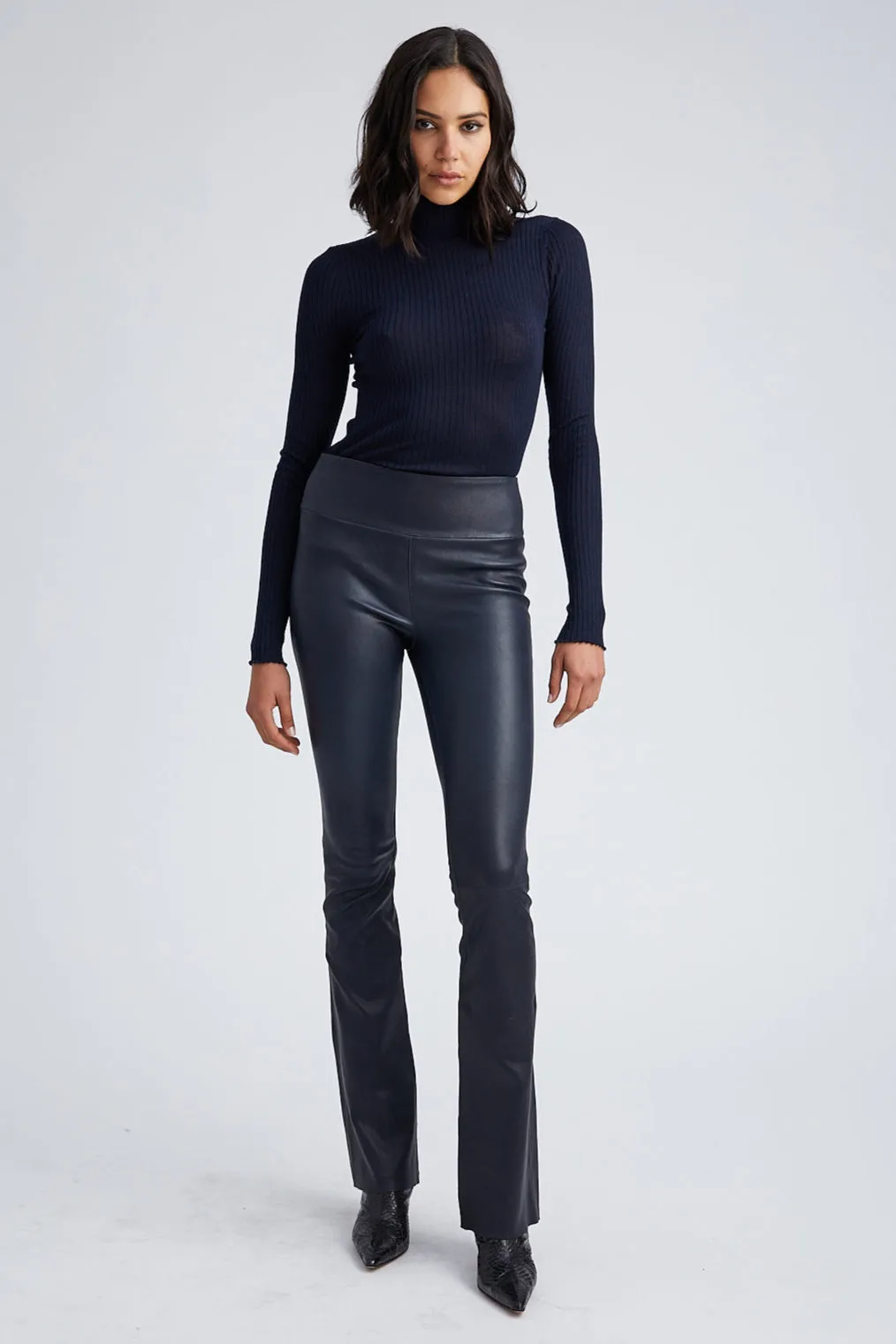 Midnight Leather Micro Flare sold by SPRWMN product image thumbnail 2