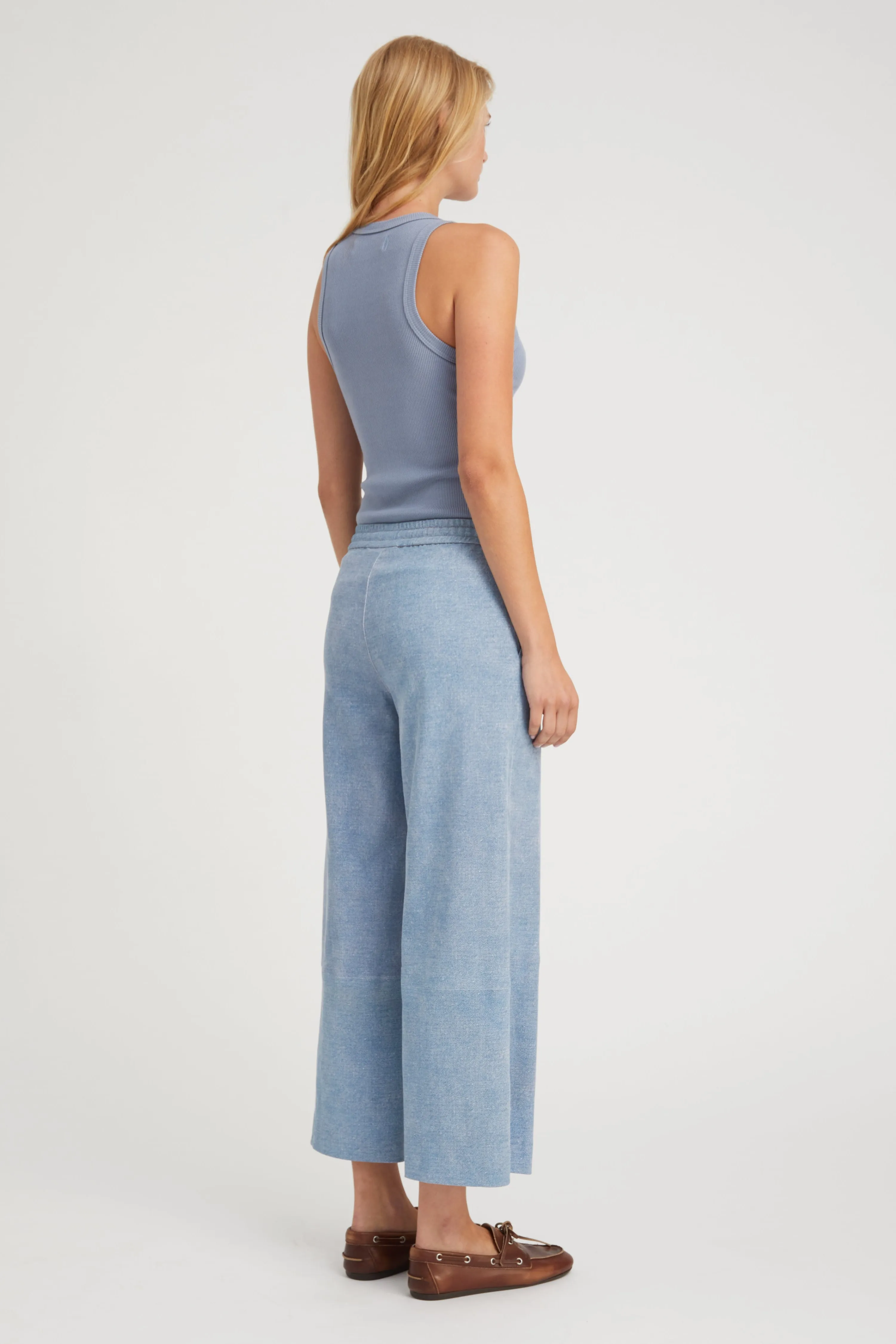 Steel Blue Rib Racer Tank sold by SPRWMN product image thumbnail 4