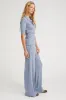 Steel Blue Rib Wide Leg Pants sold by SPRWMN