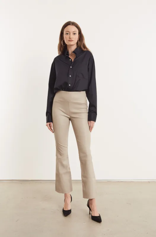 Sable Leather Ankle Flare PR sold by SPRWMN