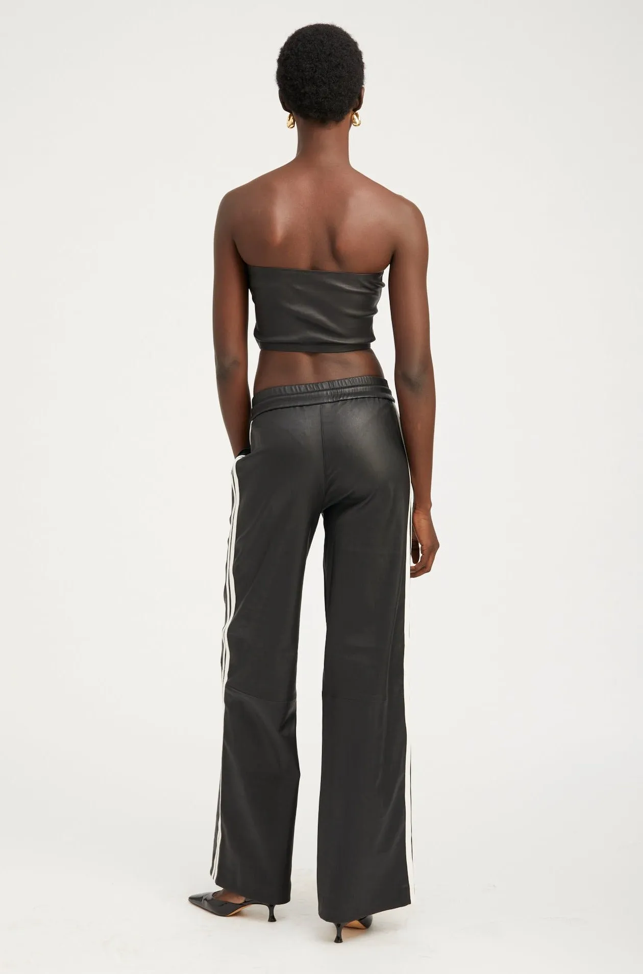 Black Leather Micro Tube Top PR sold by SPRWMN product image thumbnail 3