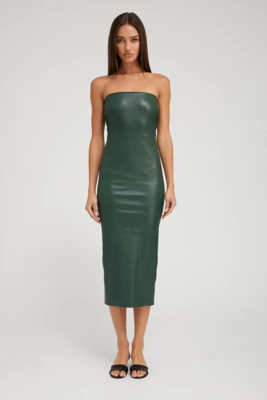 Ivy Leather Tube Dress PR made by SPRWMN