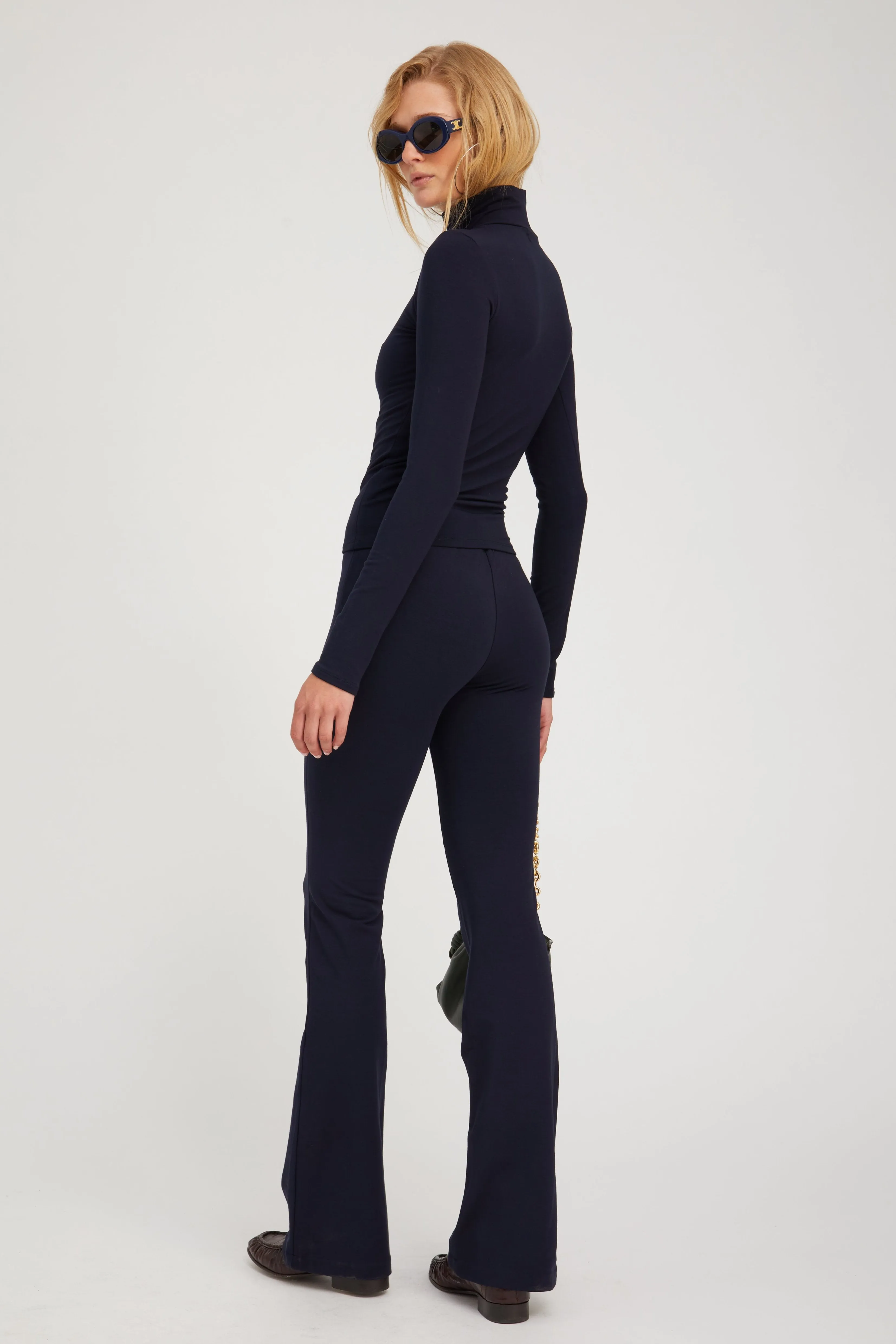 Navy City Micro Flare sold by SPRWMN product image thumbnail 3