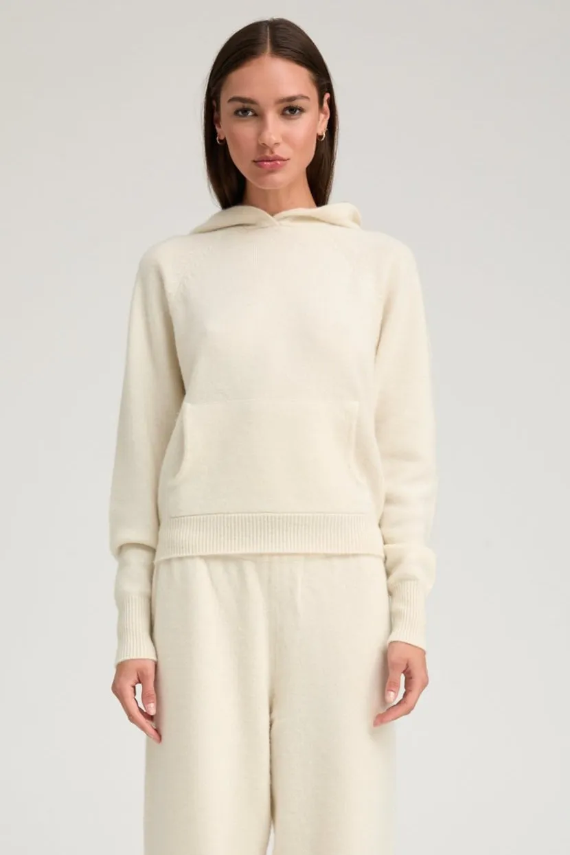 Ivory Cashmere Hoodie PR sold by SPRWMN