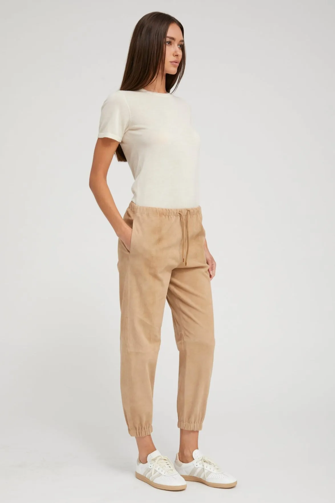 Sand Suede Sweatpants PR sold by SPRWMN product image thumbnail 2