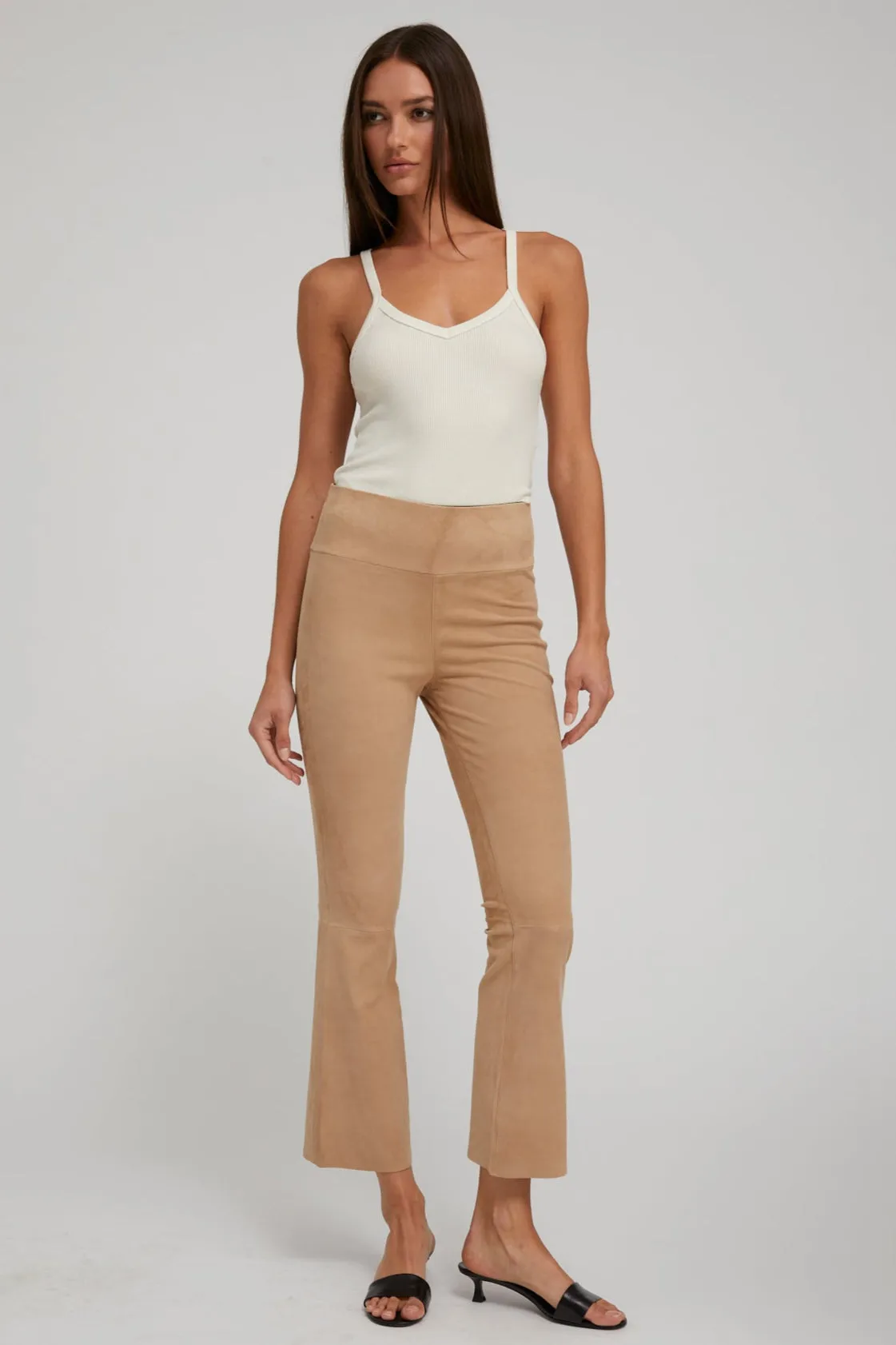 Sand Suede Ankle Flare PR sold by SPRWMN product image thumbnail 2