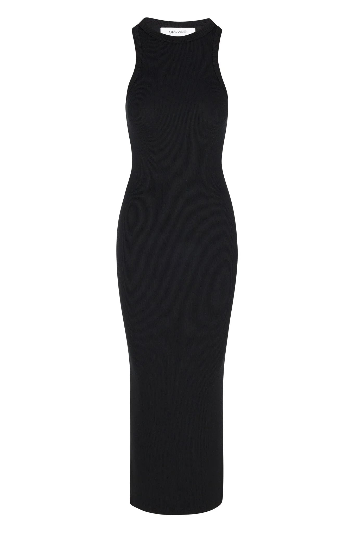Black Rib Racer Maxi Dress PR sold by SPRWMN product image thumbnail 5
