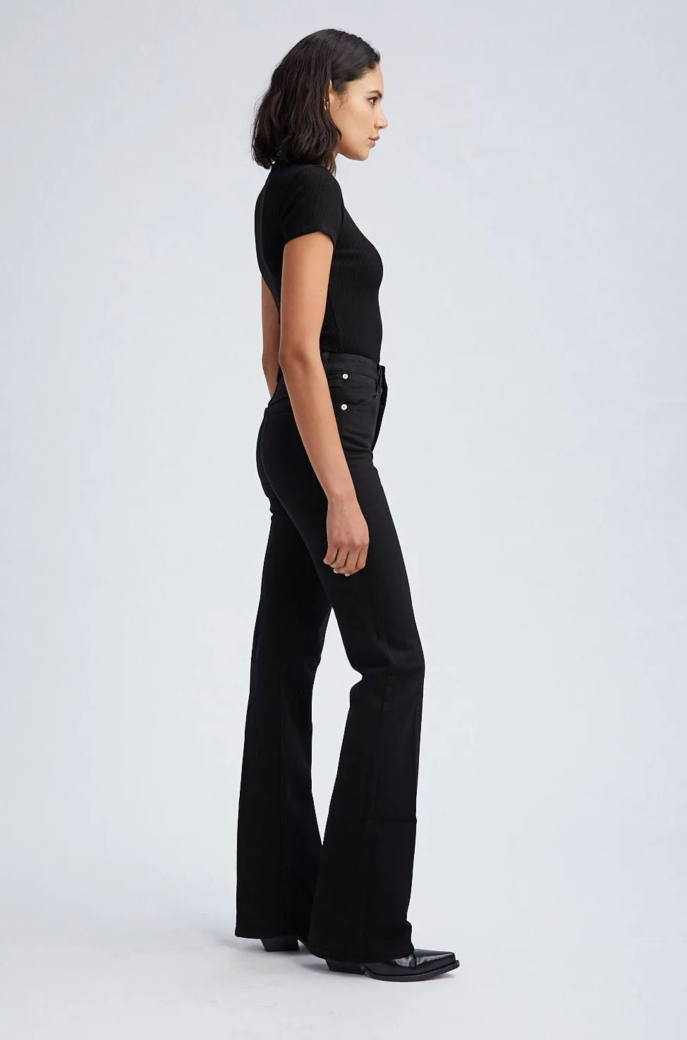 Stevie Micro Flare Denim PR sold by SPRWMN product image thumbnail 3