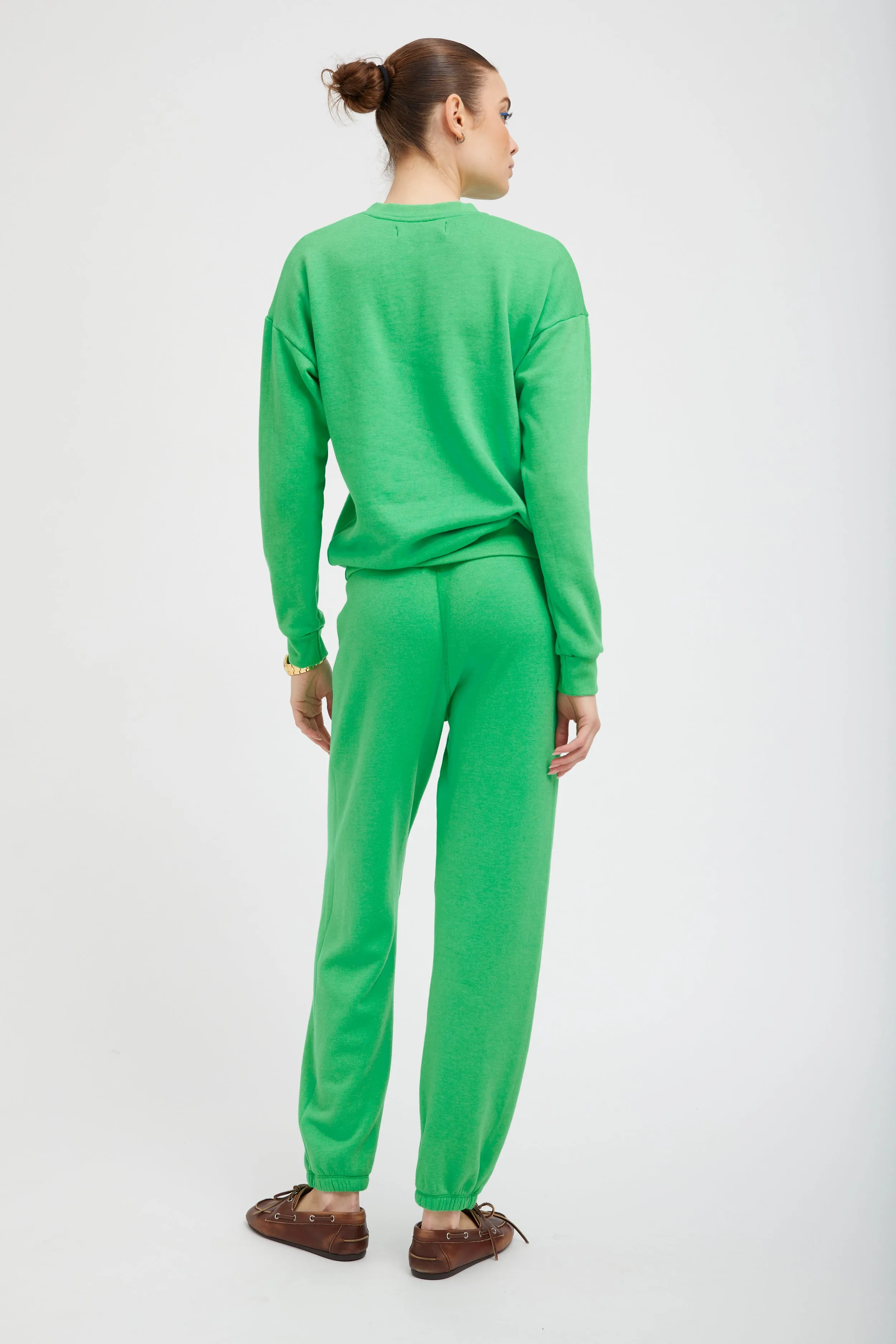 Bright Green Heart Sweatshirt sold by SPRWMN product image thumbnail 5