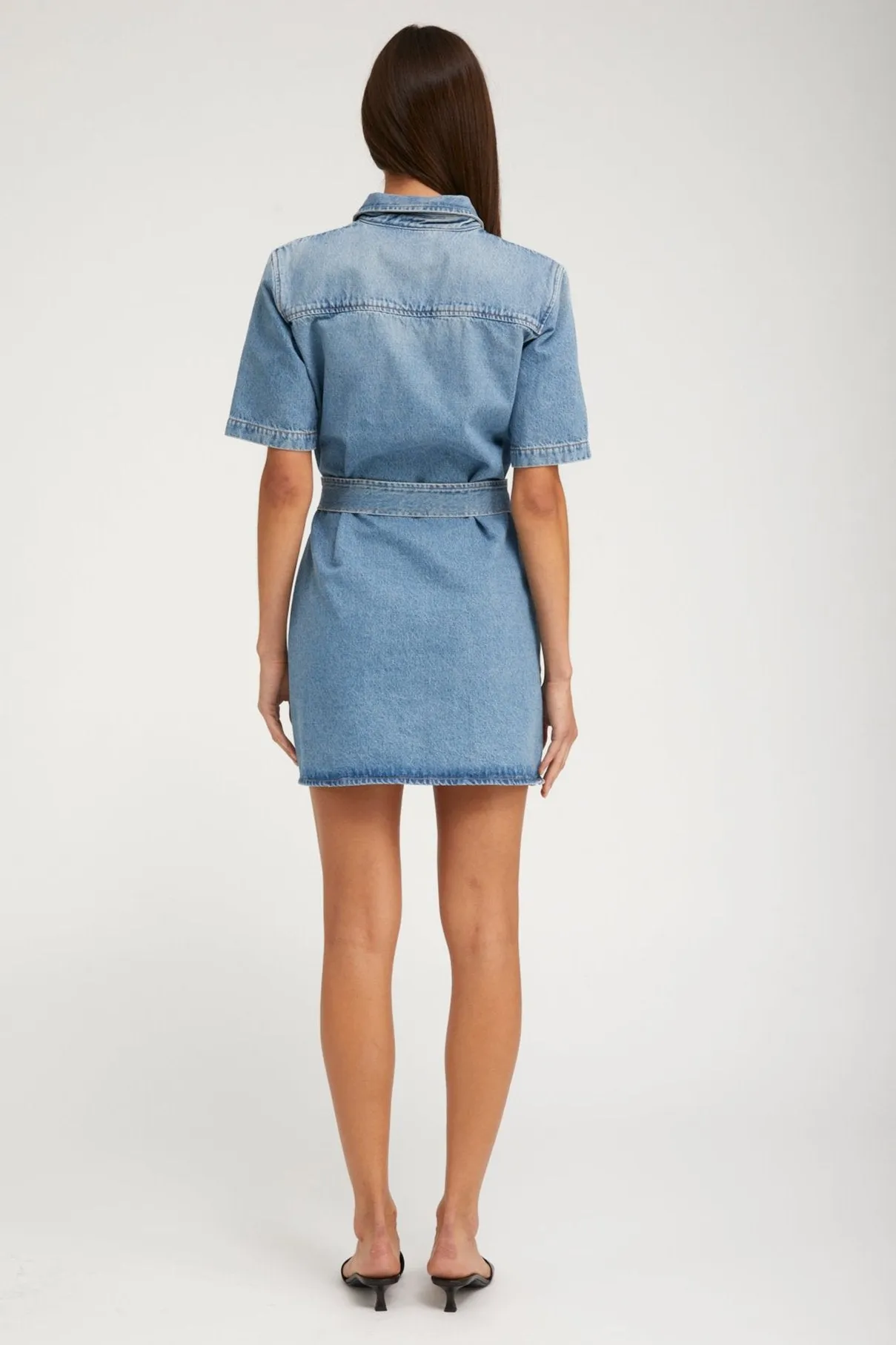 Paradis Denim Mini Henley Dress PR sold by SPRWMN product image thumbnail 5