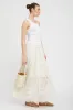 White Eyelet Ali Maxi Skirt sold by SPRWMN