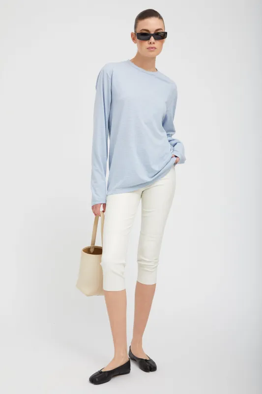 White Leather Capri sold by SPRWMN