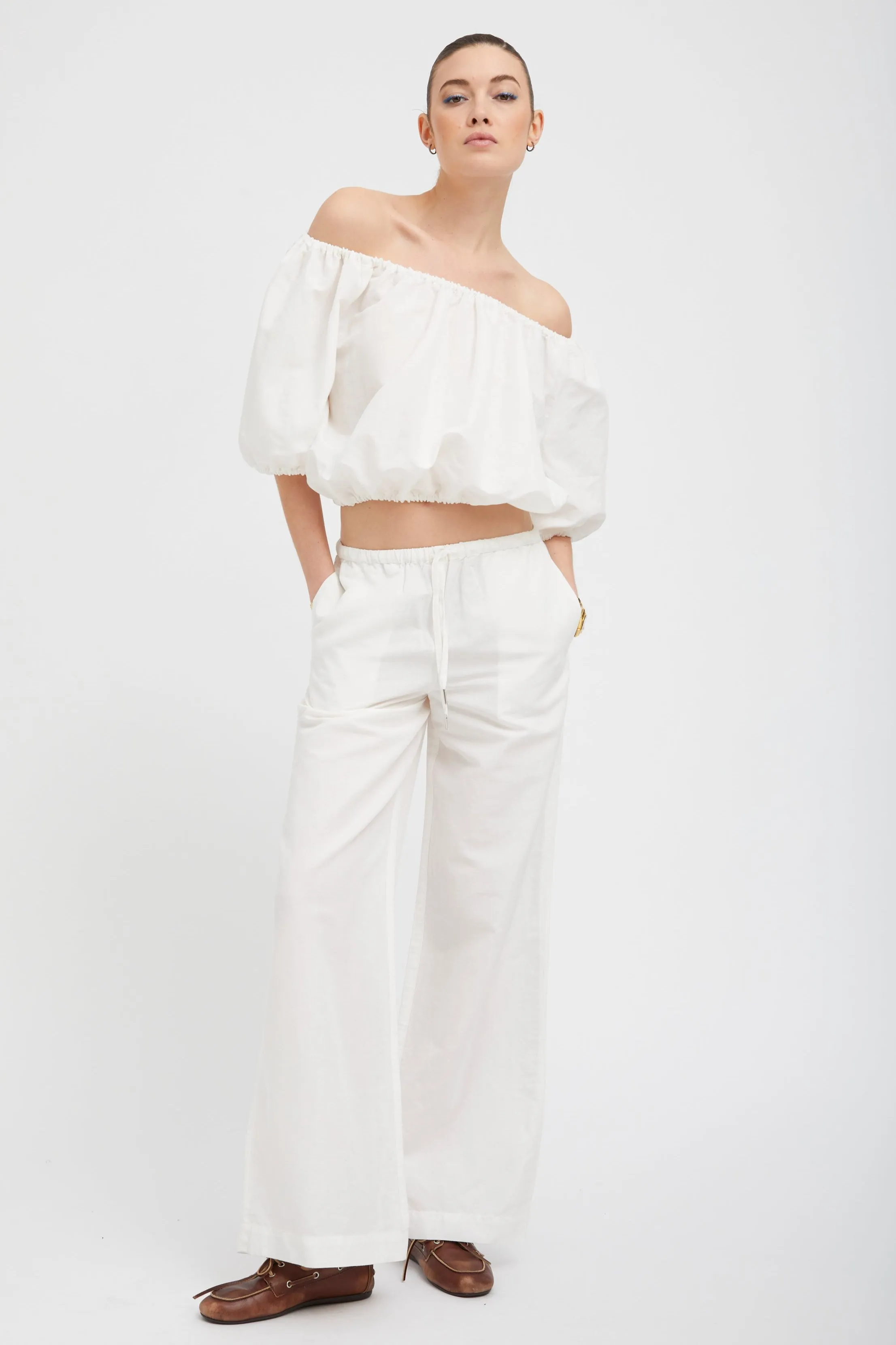 White Linen Isabel Top sold by SPRWMN product image thumbnail 2