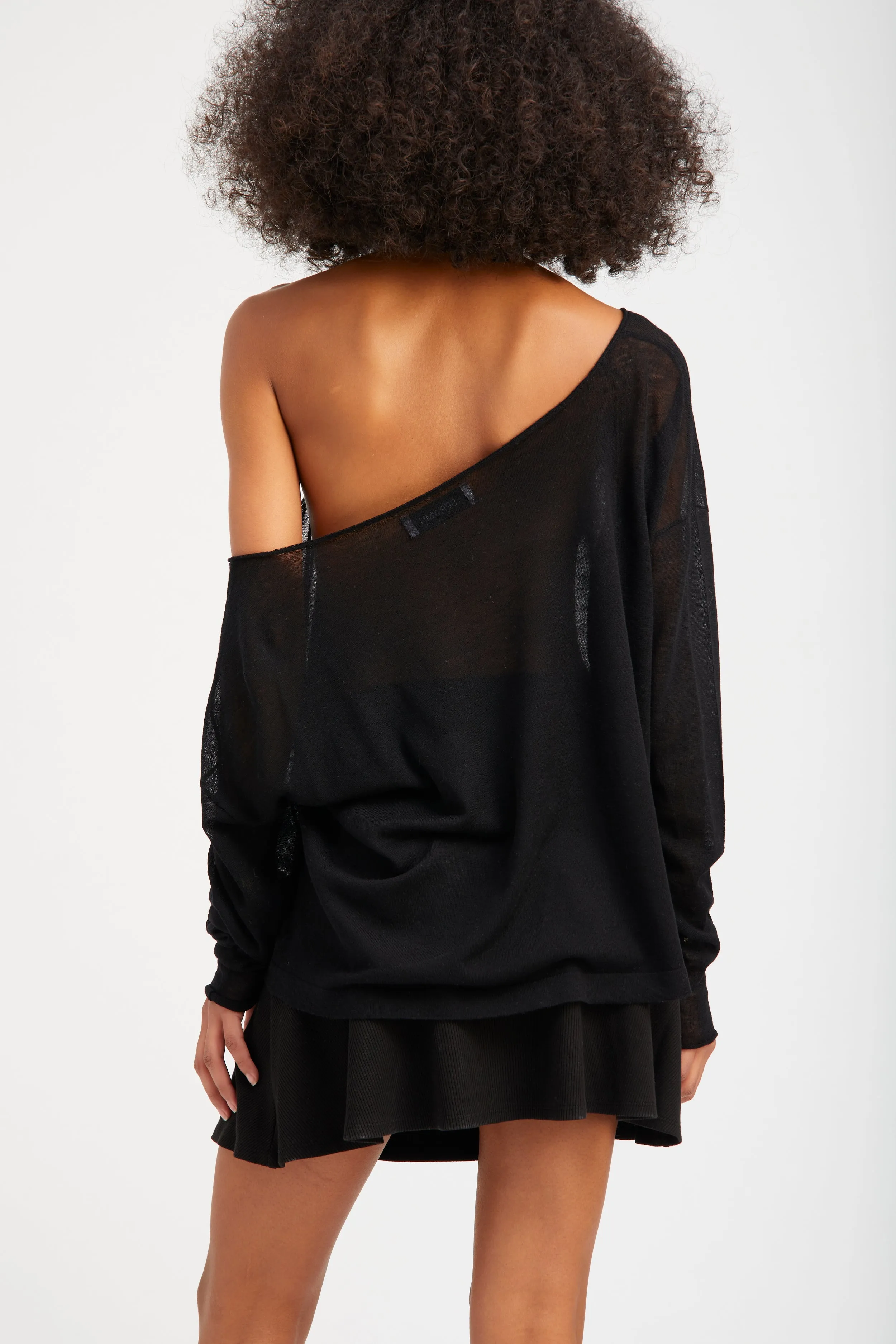 Black Rib Jane Skirt sold by SPRWMN product image thumbnail 3