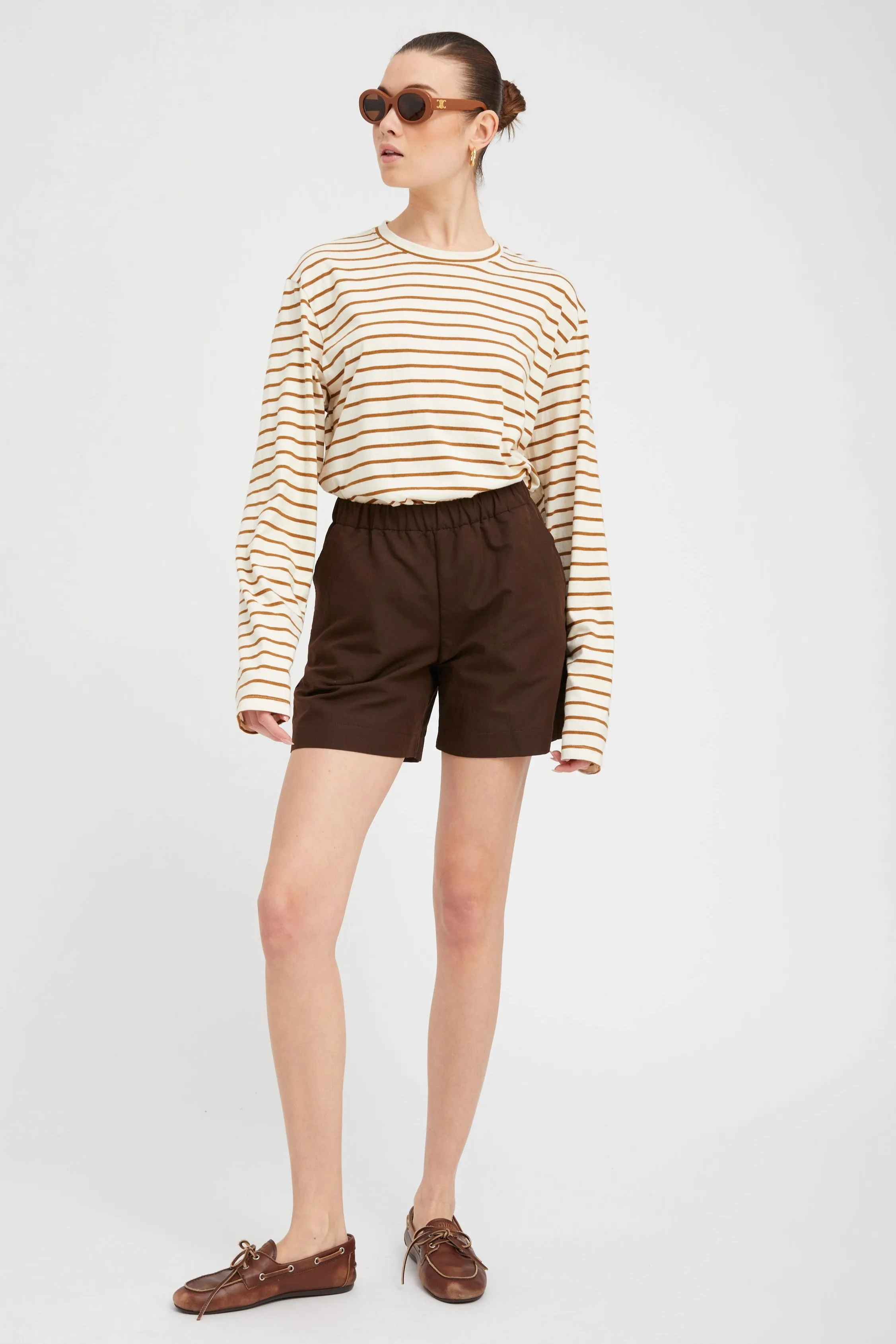 Americano Linen Culotte Shorts sold by SPRWMN product image thumbnail 2