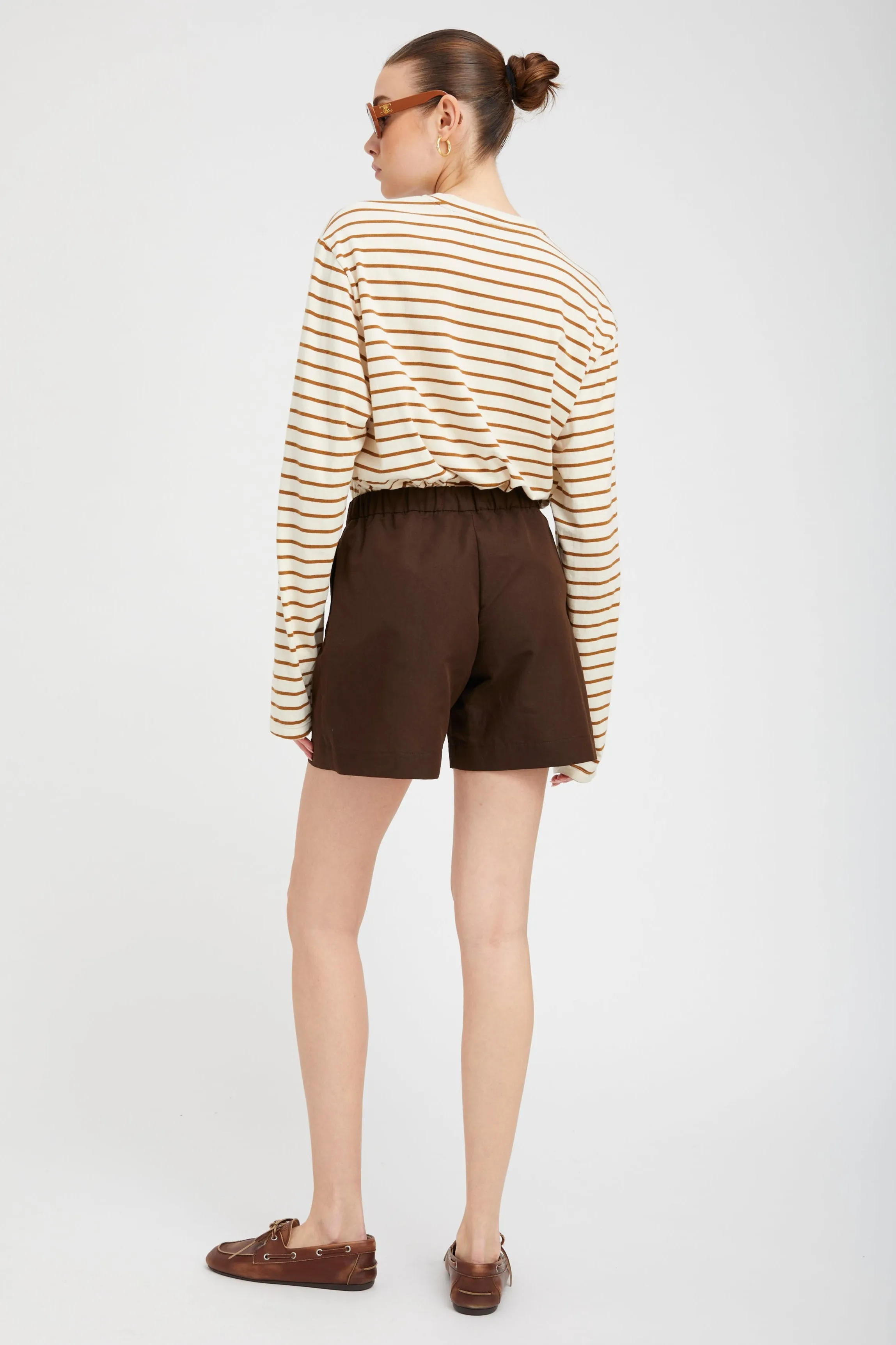 Americano Linen Culotte Shorts sold by SPRWMN product image thumbnail 4