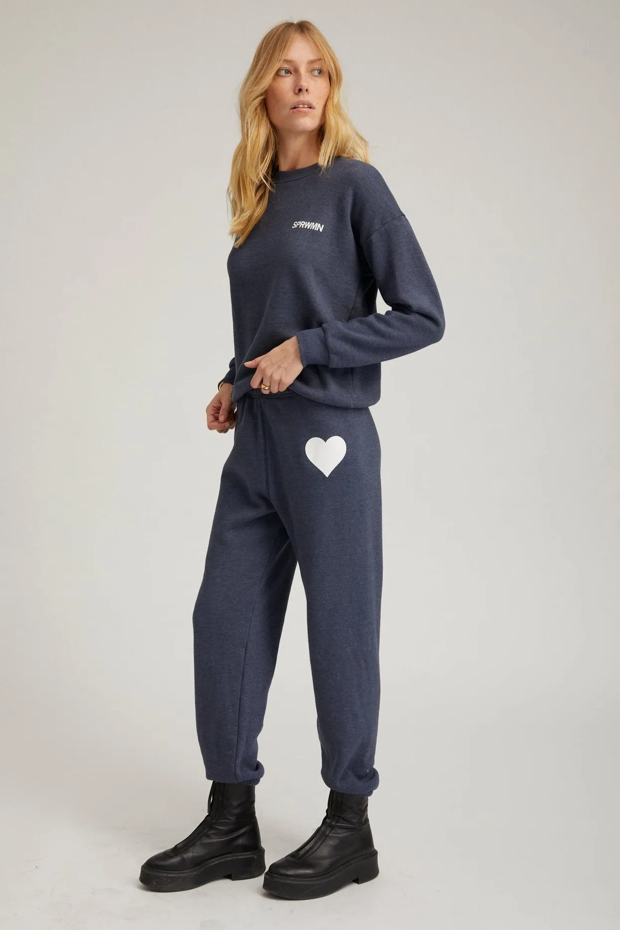 Navy Heart Sweatsuit PR sold by SPRWMN product image thumbnail 2