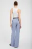 Blue Linen Paloma Pleated Trousers sold by SPRWMN