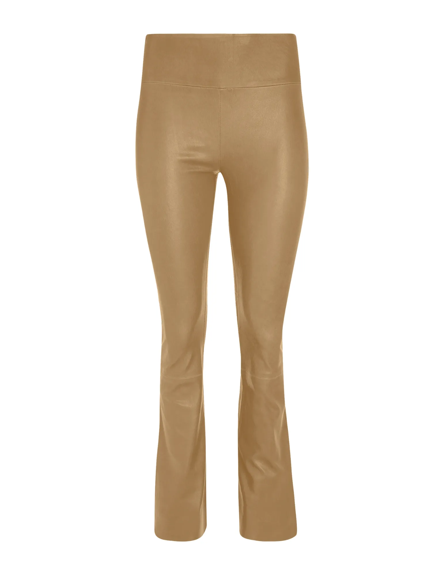 Khaki Leather Ankle Flare sold by SPRWMN product image thumbnail 2