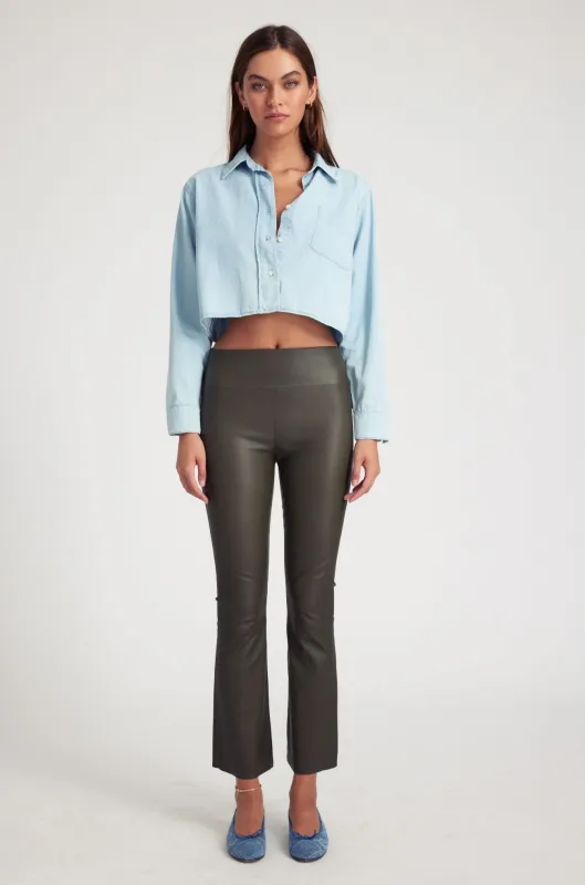 Cactus Leather Ankle Flare sold by SPRWMN