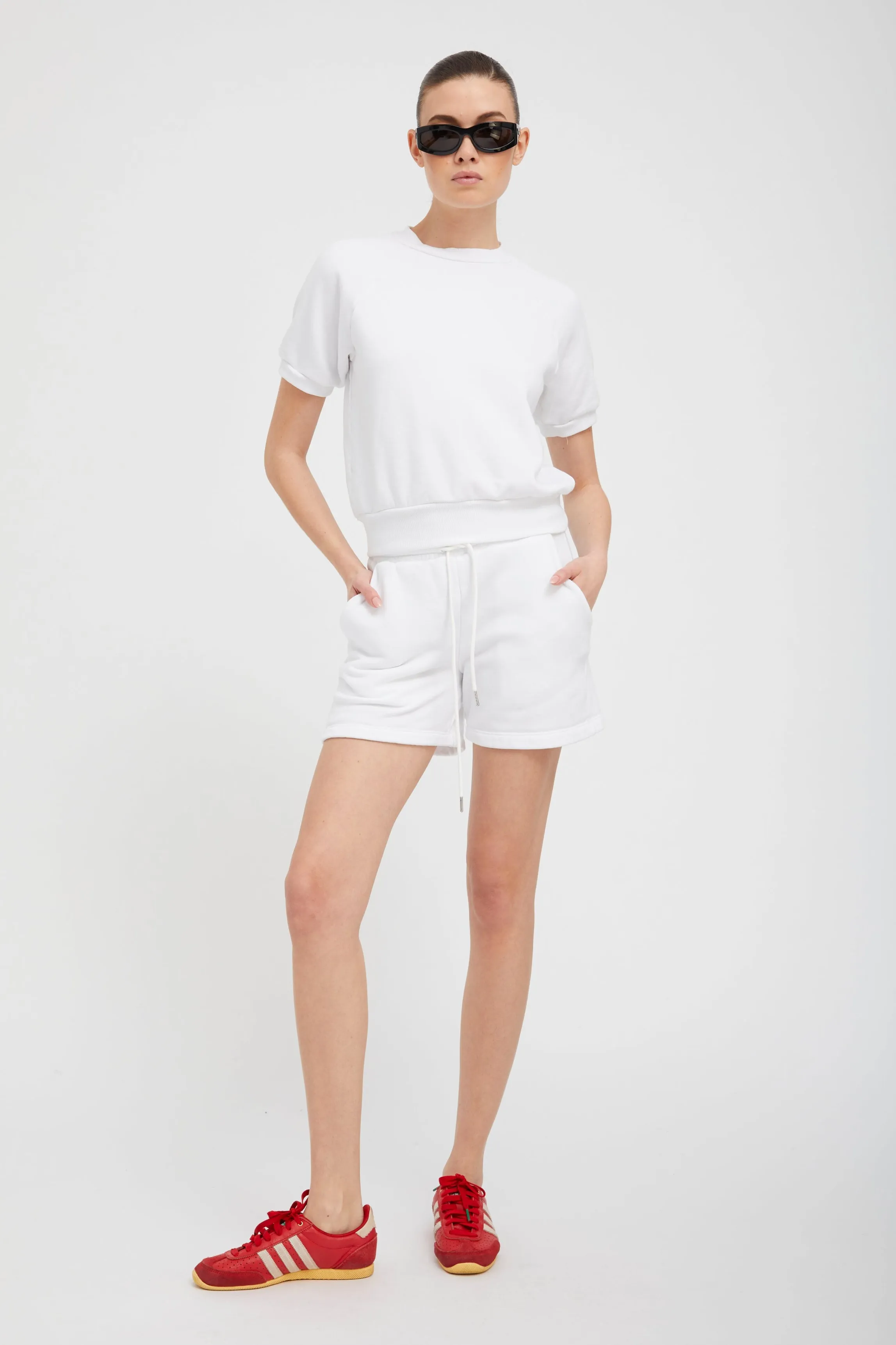 White Raglan Sweatshirt PR sold by SPRWMN product image thumbnail 2