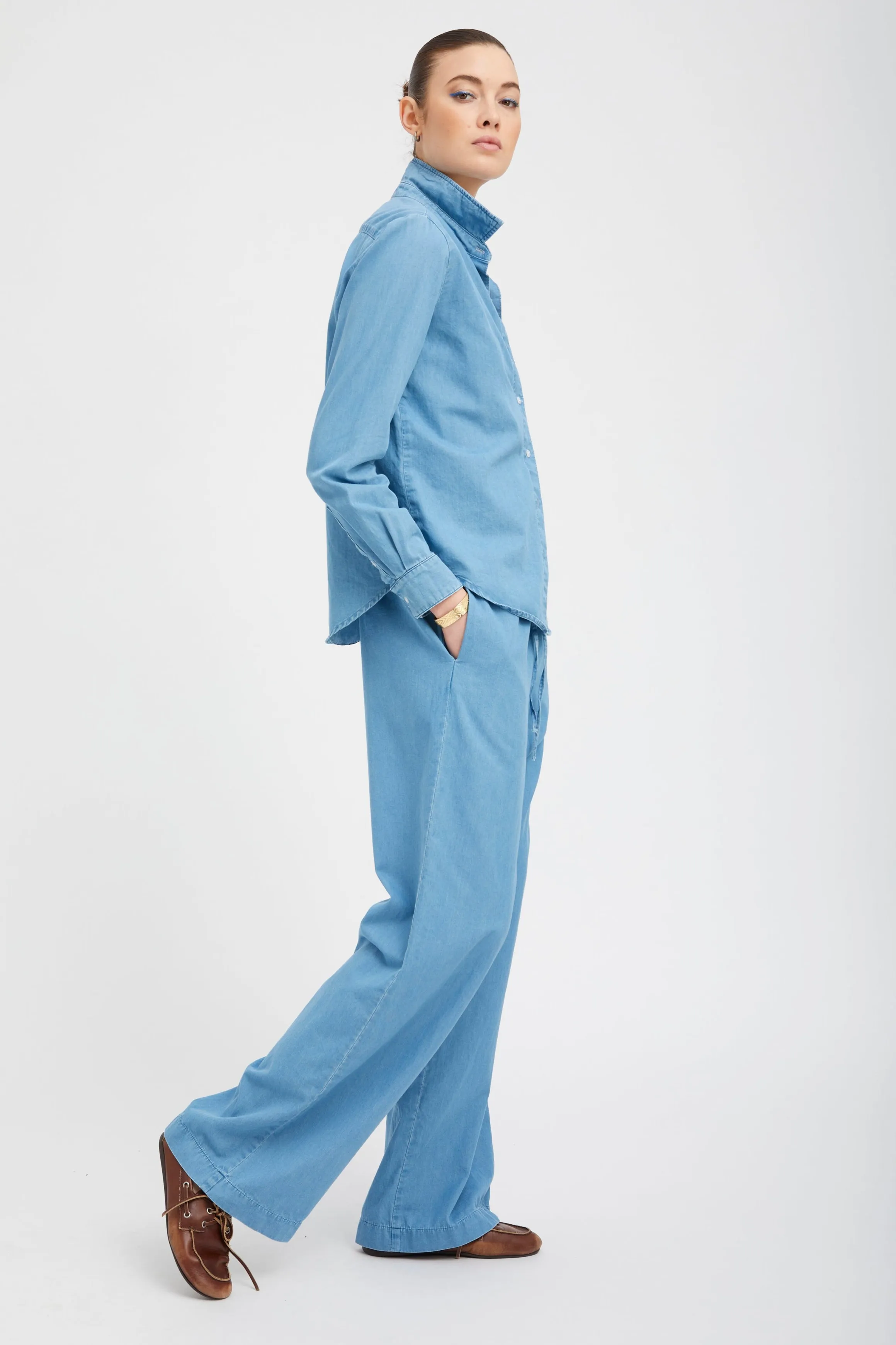 Danielle Chambray Kauai Pants PR sold by SPRWMN product image thumbnail 4