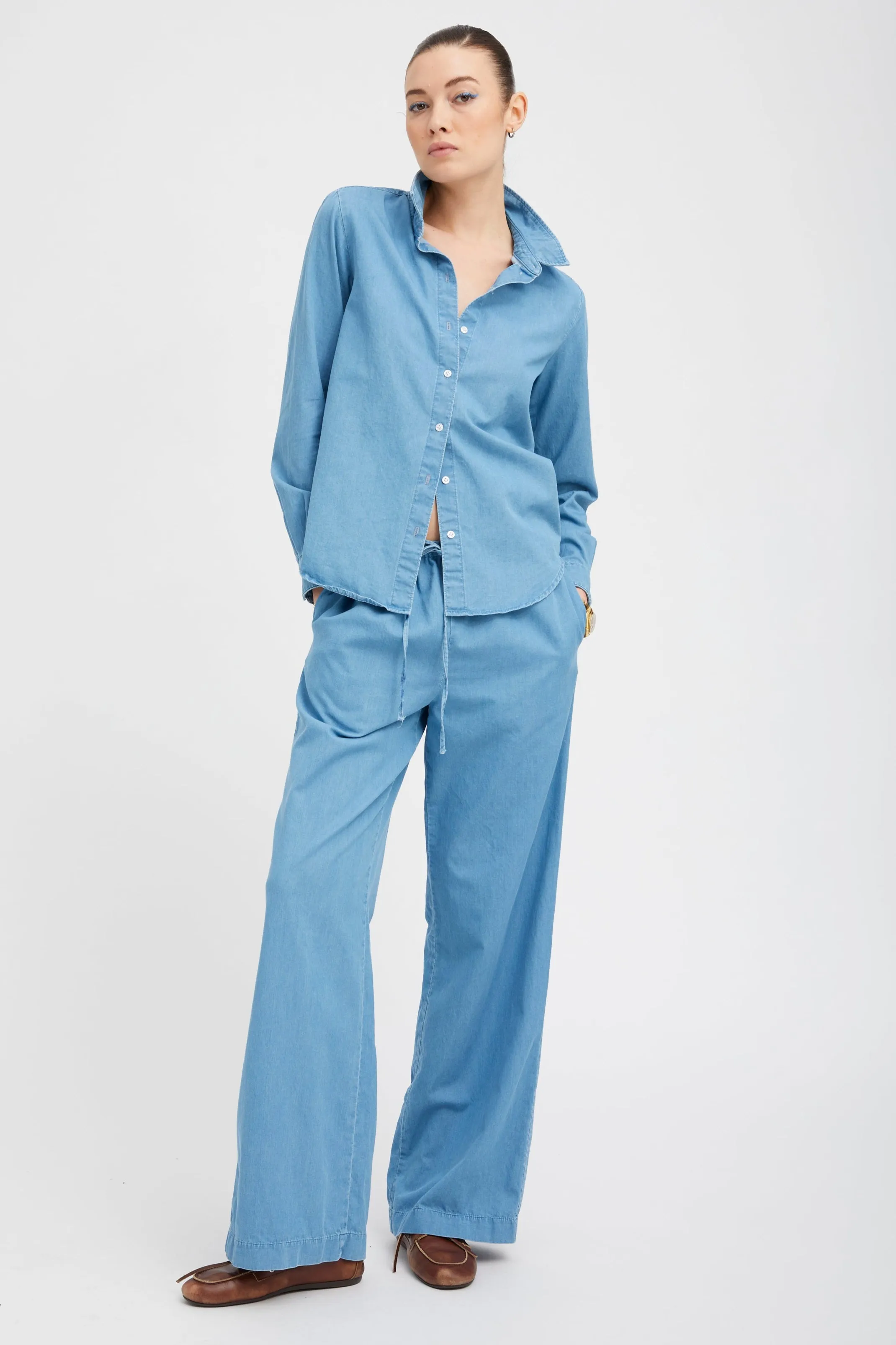 Danielle Chambray Kauai Pants PR sold by SPRWMN product image thumbnail 2