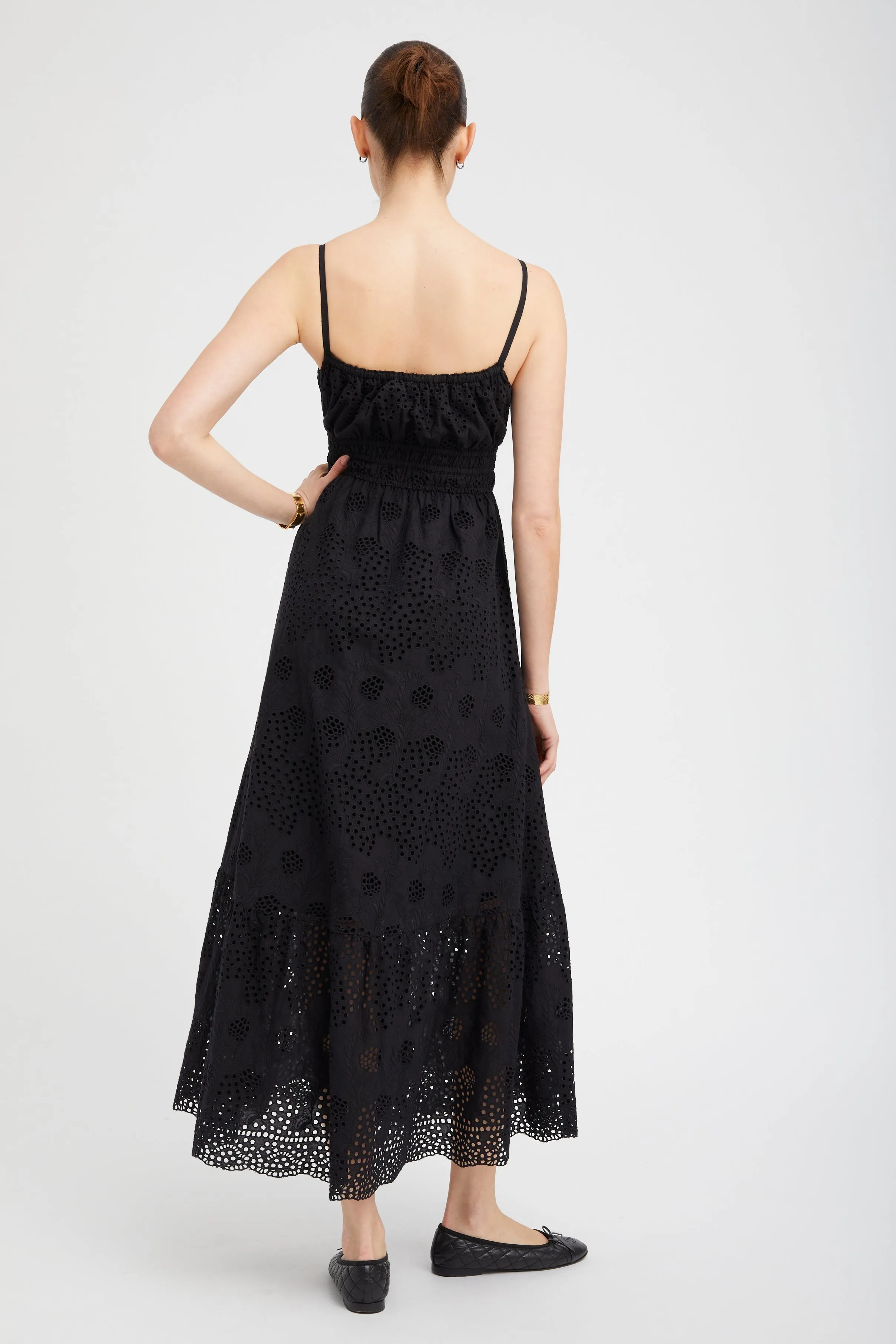 Black Eyelet Ali Maxi Dress PR sold by SPRWMN product image thumbnail 4