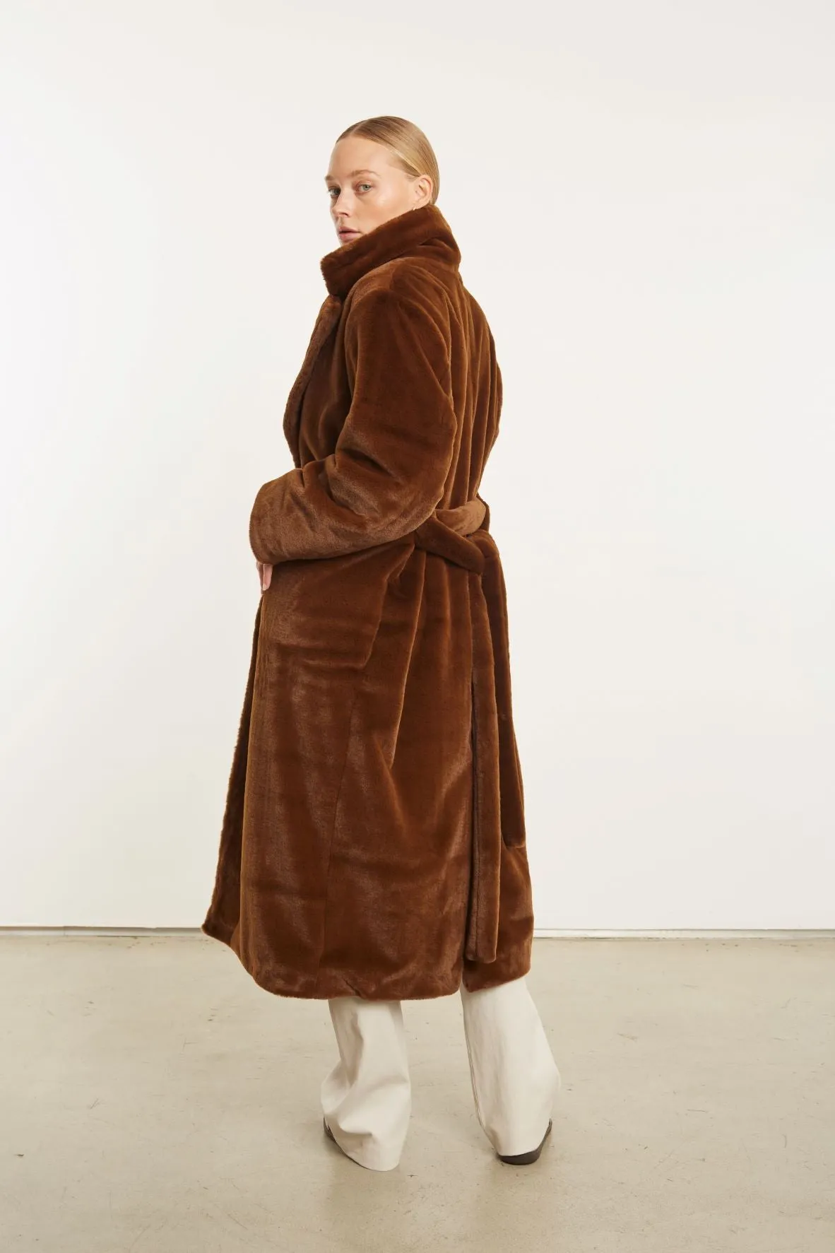 Faux Fur Robe sold by SPRWMN product image thumbnail 4