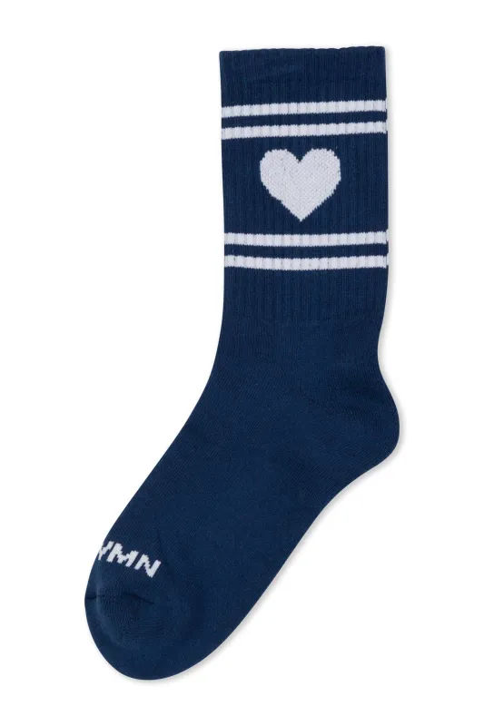 Navy Heart Les Chaussets sold by SPRWMN