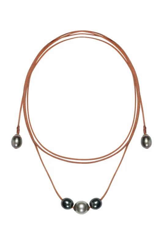 Alice Black Pearl Lariat Necklace sold by SPRWMN