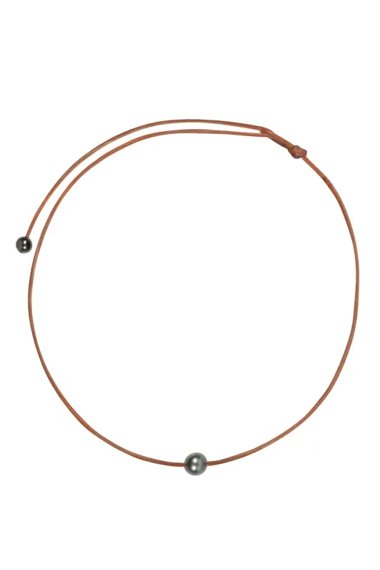 Black Signature Pearl Choker Necklace sold by SPRWMN