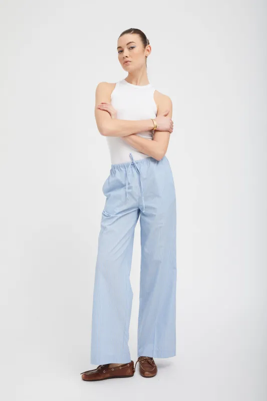 Marina Blue Striped Amalfi Pants sold by SPRWMN